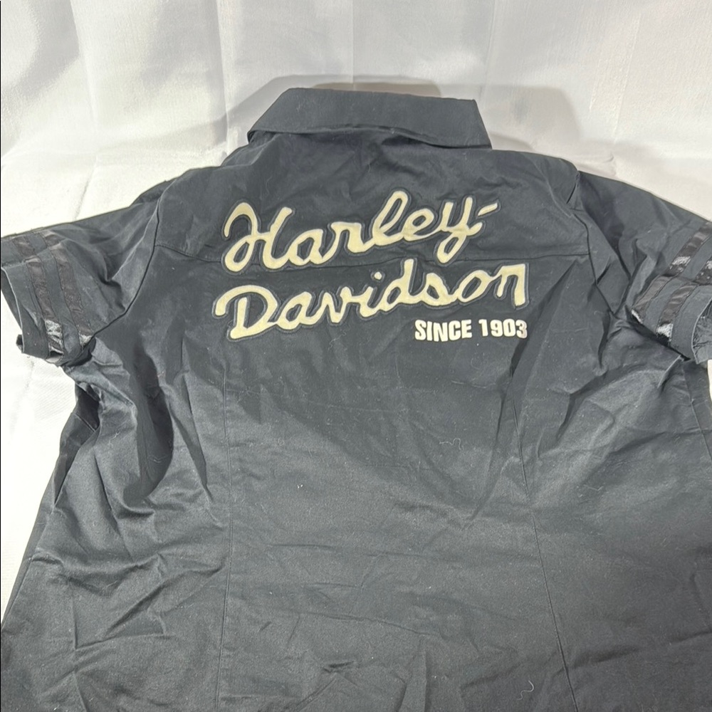 Harley-Davidson Black Casual womens 3/4 zip Shirt